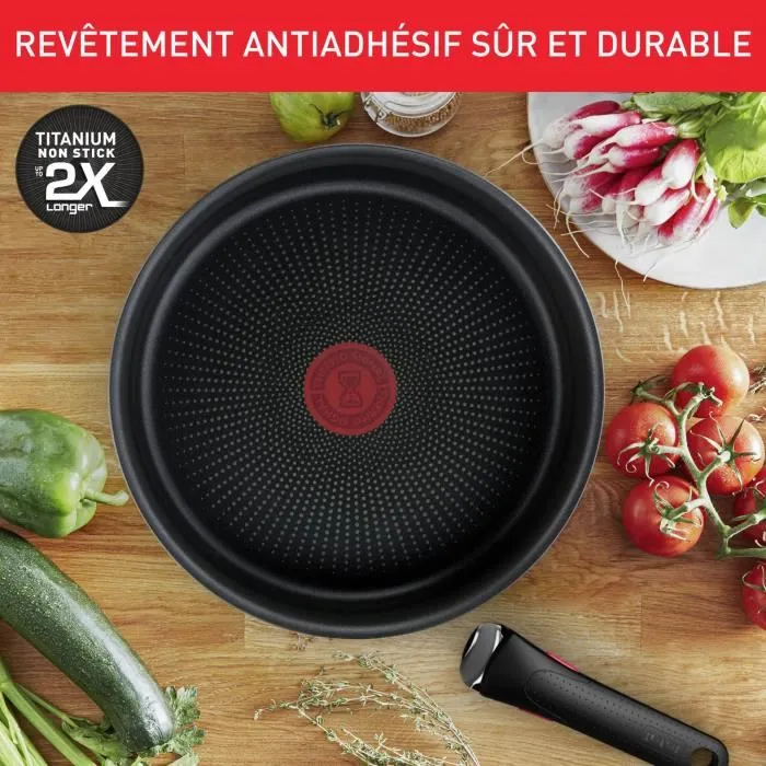 TEFAL INGENIO Batería de cocina 10 p, Sartenes, Cacerolas, Inducción, Acero inoxidable, Revestimiento antiadherente, Emotion L897AS04 TEFAL INGENIO Batería de cocina 10 p, Sartenes, Cacerolas, Inducción, Acero inoxidable, Revestimiento antiadherente, Emotion L897AS04