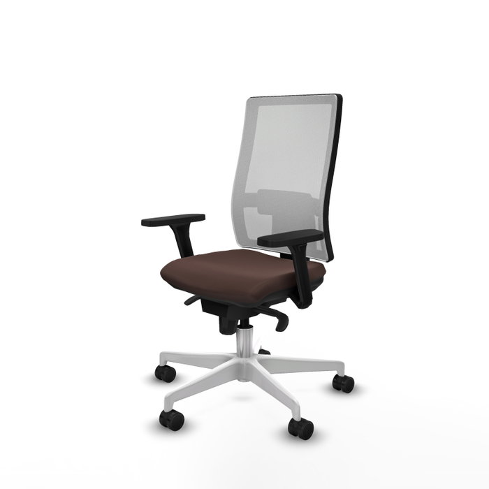 PIQUERAS Y CRESPO Silla de oficina Horna Marrón oscuro/Blanco PIQUERAS Y CRESPO Silla de oficina Horna Marrón oscuro/Blanco