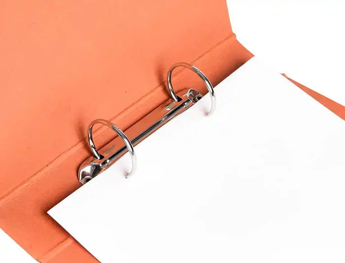 Liderpapel Carpeta de 2 anillas 40mm cuarto apaisado carton cuero