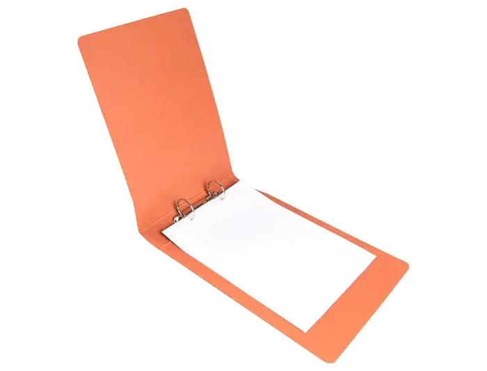 Liderpapel Carpeta de 2 anillas 40mm cuarto apaisado carton cuero