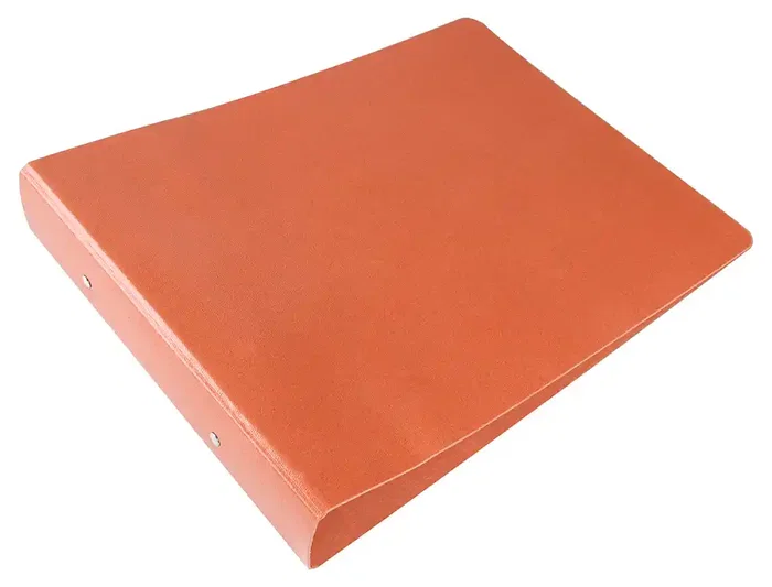 Liderpapel Carpeta de 2 anillas 40mm cuarto apaisado carton cuero