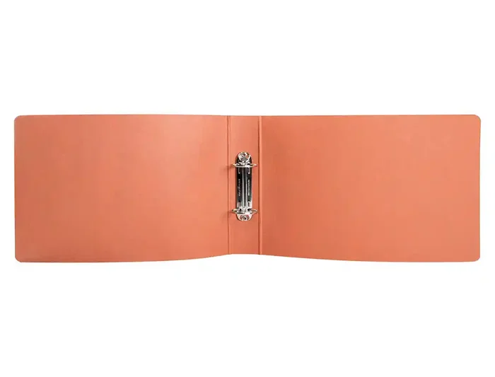 Liderpapel Carpeta de 2 anillas 40mm cuarto apaisado carton cuero