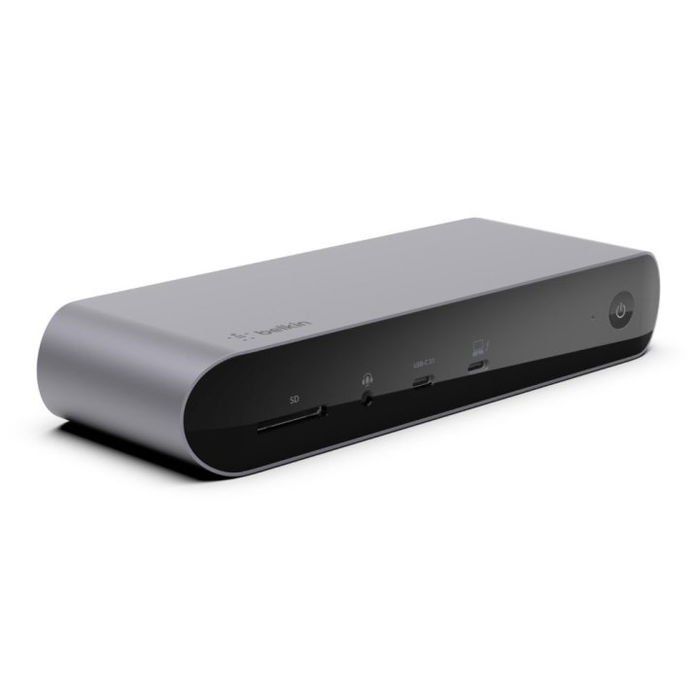 Belkin Thunderbolt 4 Dock Pro - Estación de acoplamiento 12 en 1 con 2 puertos Thunderbolt 4, soporte 8K@60Hz, Ethernet Gigabit, lector SD, 90W PD, para Mac y PC