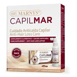 MARNYS Pack Loción Anticaída + Cápsulas, Tratamiento Intensivo para el Cabello, 30 Días