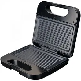 Grunkel Sandwichera Grill SAN-GRILLNG, 750W, Placas Grill Antiadherentes, Acero Inoxidable, Luz Indicadora, Base Antideslizante