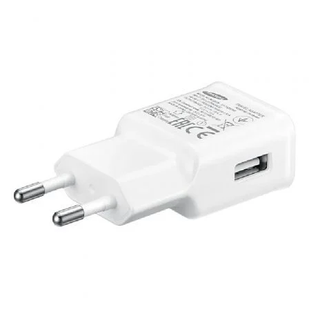 Cargador de Pared Samsung Wall Charger EP-TA20EWECGWW/ 1 USB + Cable USB Tipo-C/ 2A/ Bulk