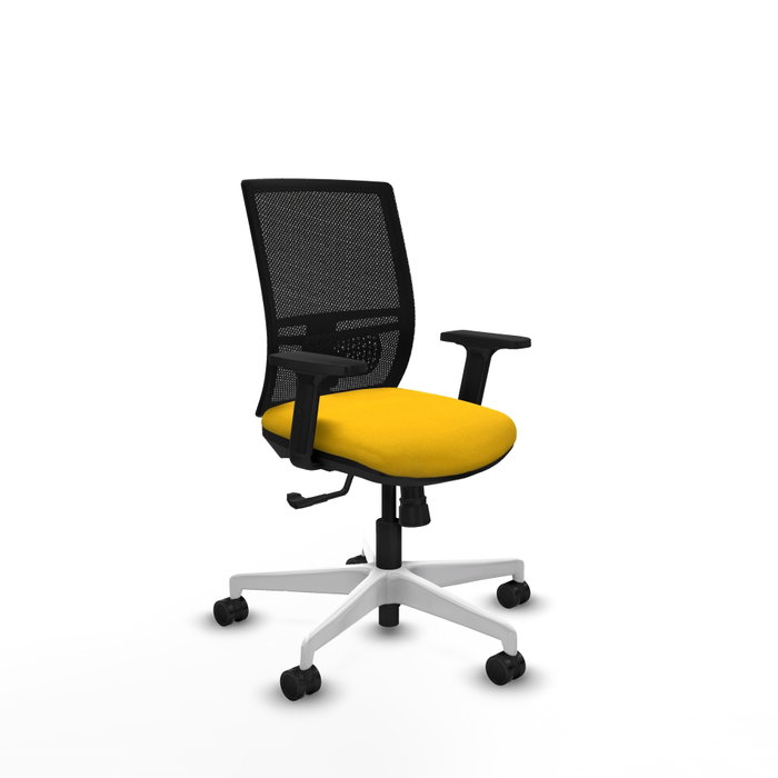 PIQUERAS Y CRESPO Silla de oficina Yunquera con mecanismo Sincro, Amarillo y Negro PIQUERAS Y CRESPO Silla de oficina Yunquera con mecanismo Sincro, Amarillo y Negro