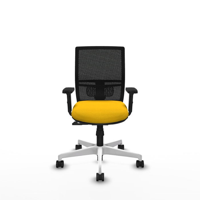 PIQUERAS Y CRESPO Silla de oficina Yunquera con mecanismo Sincro, Amarillo y Negro PIQUERAS Y CRESPO Silla de oficina Yunquera con mecanismo Sincro, Amarillo y Negro