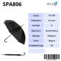 SPLASH BY AVANT Paraguas Splash Cab Golf liso negro