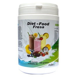 NALE Diet Food Batido Sabor Fresa 500Gr - Sustituto de Comida Proteico con Vitaminas