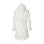 Basil Parka Impermeable Mosse Blanca con Capucha y Detalles Reflectantes Mujer