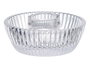 Giftdecor Portavela de Cristal, Cuenco Transparente de Vidrio para Vela, Dimensiones 8.5x4x8.5 cm (Set de 24)