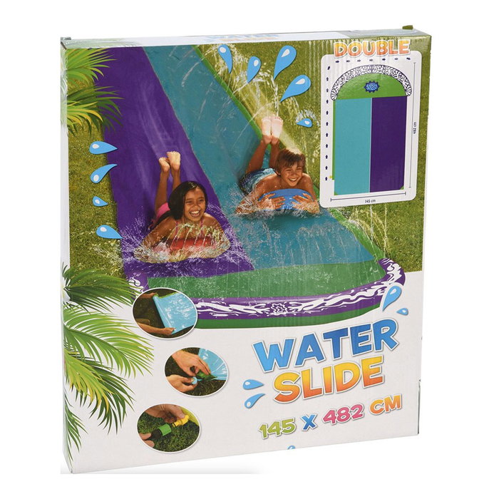 Splash Rampa de PVC deslizante con agua 145 x 482 cm