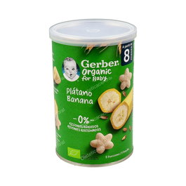 Gerber Puffs Cereales Orgánicos con Plátano 35 G