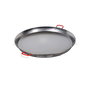 La Ideal Paellera Valenciana de Acero Pulido de 50 cm para 14 Raciones