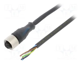 TELEMECANIQUE SENSORS Cable para sensores M12 hembra recto 5m