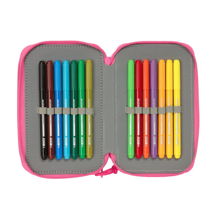 Portatodo Disney Princess Rosa 12,5 x 19,5 x 5,5 cm 37 Piezas