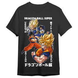 TOEI ANIMATION Camiseta Adulto Dragon Ball Super con Vegeta y Goku - Talla M