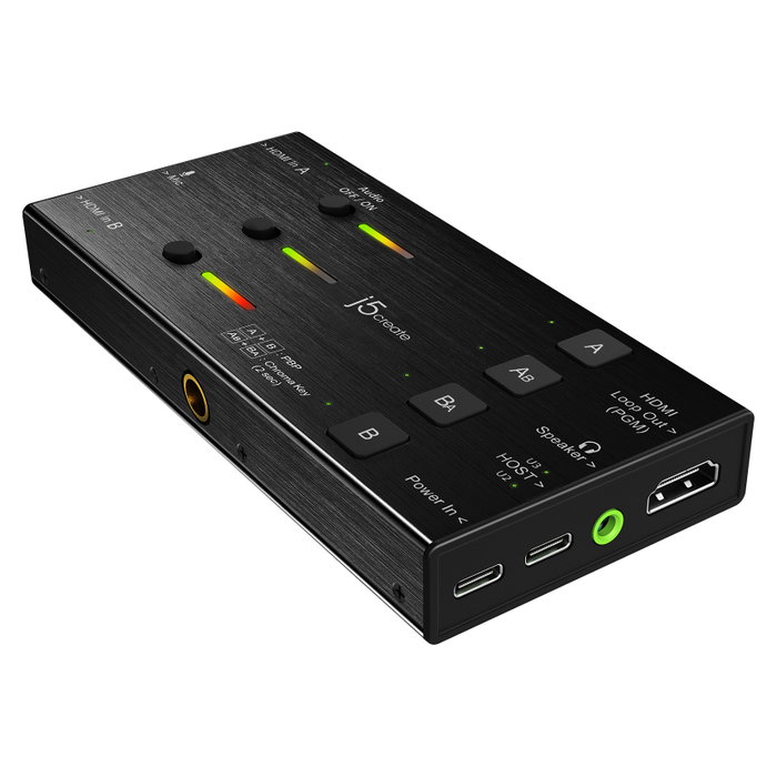 J5CREATE JVA06-N Tarjeta de captura de video HDMI™ dual Negro