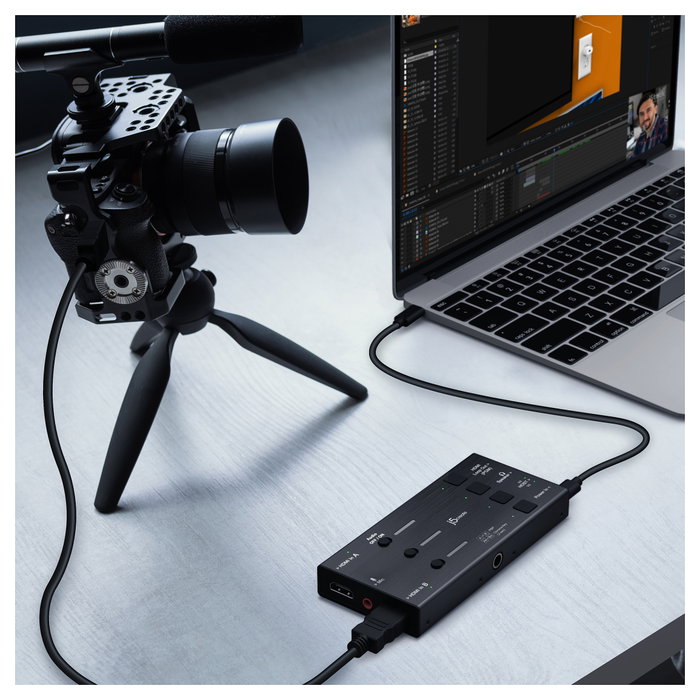 J5CREATE JVA06-N Tarjeta de captura de video HDMI™ dual Negro