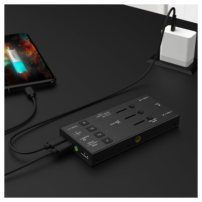 J5CREATE JVA06-N Tarjeta de captura de video HDMI™ dual Negro