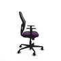PIQUERAS Y CRESPO Silla de oficina Jorquera, Mecanismo Sincro, Morado/Negro