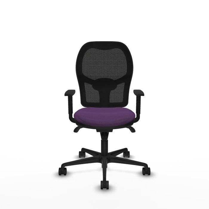 PIQUERAS Y CRESPO Silla de oficina Jorquera, Mecanismo Sincro, Morado/Negro PIQUERAS Y CRESPO Silla de oficina Jorquera, Mecanismo Sincro, Morado/Negro