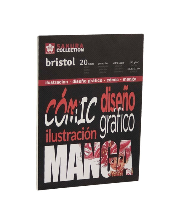 SAKURA Bloc de Dibujo Comic y Manga Encolado Liso A5 250g 20h SAKURA Bloc de Dibujo Comic y Manga Encolado Liso A5 250g 20h
