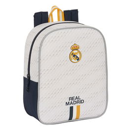 Mochila Escolar Real Madrid C.F. Blanco 22 x 27 x 10 cm