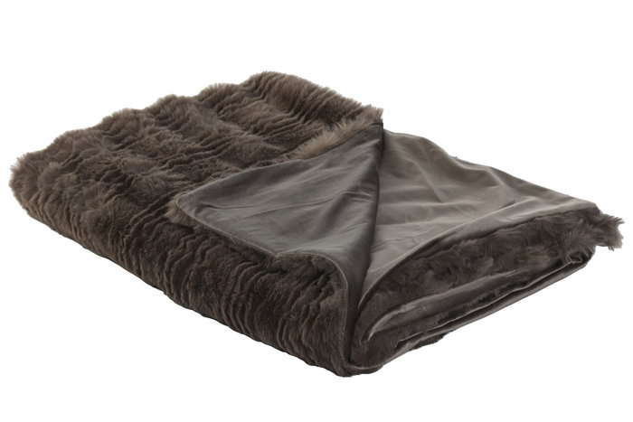 DKD Home Decor Manta Urban Marron 170 x 130 cm (2 Unidades) DKD Home Decor Manta Urban Marron 170 x 130 cm (2 Unidades)