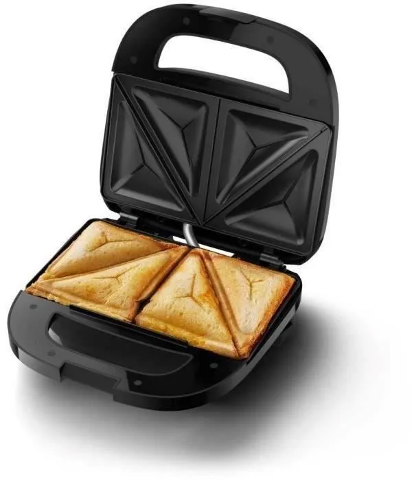 Philips Sandwichera HD2331/90 - 750 W - Placas triangulares - Negra Philips Sandwichera HD2331/90 - 750 W - Placas triangulares - Negra