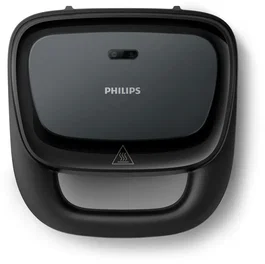 Philips Sandwichera HD2331/90 - 750 W - Placas triangulares - Negra
