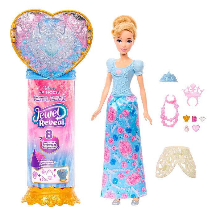 Mattel Muñeca Cenicienta Jewel Reveal Disney Princess Mattel Muñeca Cenicienta Jewel Reveal Disney Princess