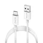 NGS ZYRO-AC Cable USB-A a USB-C 2.0, 1m Blanco, Carga Rápida hasta 15W, Datos 480Mbps, Compatible Smartphones, Portátiles, Tabletas