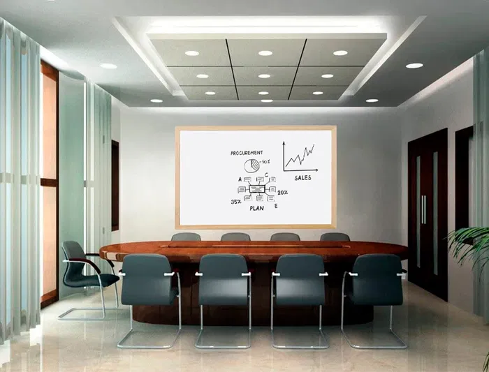 Q-connect Pizarra Blanca Laminada Marco de Madera 120x90 cm