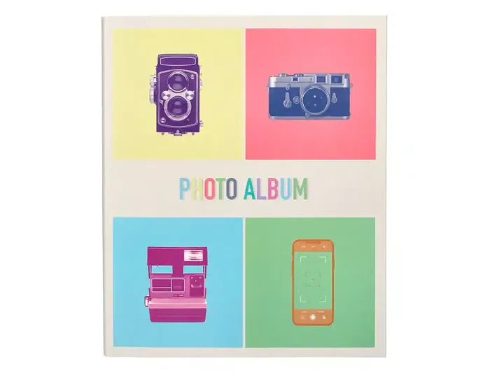 Liderpapel Álbum de Fotos con Anillas y 20 Hojas Autoadhesivas - Medidas 325x270mm