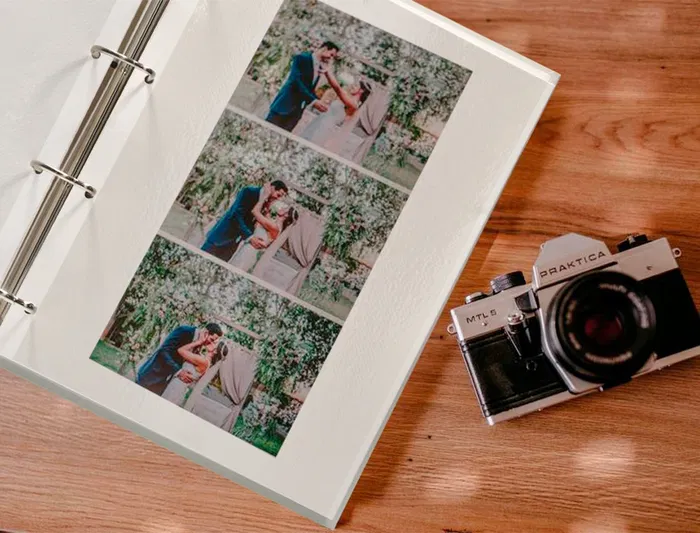 Liderpapel Álbum de Fotos con Anillas y 20 Hojas Autoadhesivas - Medidas 325x270mm