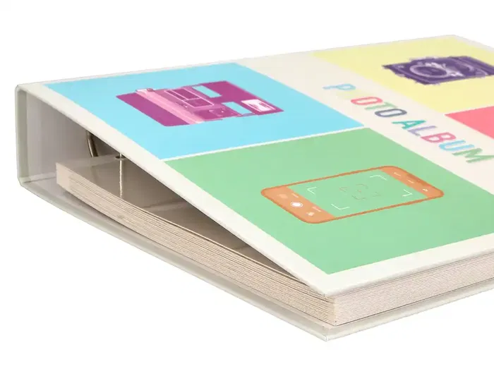Liderpapel Álbum de Fotos con Anillas y 20 Hojas Autoadhesivas - Medidas 325x270mm