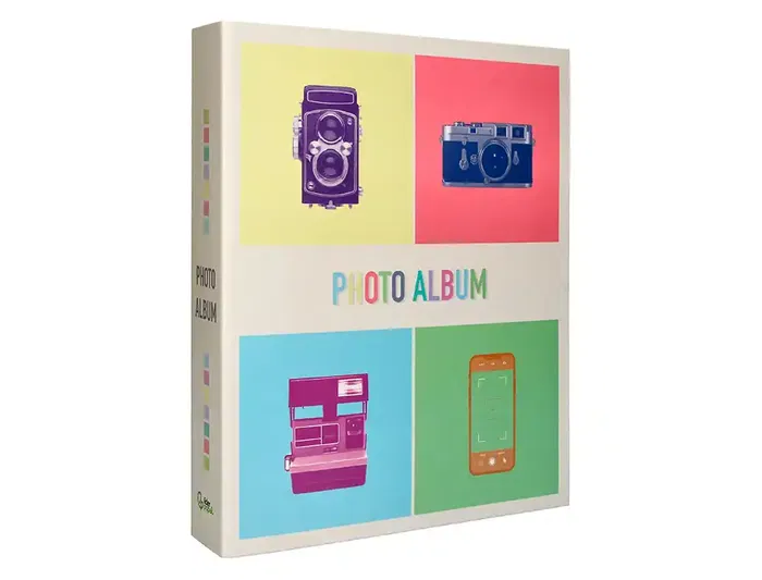 Liderpapel Álbum de Fotos con Anillas y 20 Hojas Autoadhesivas - Medidas 325x270mm