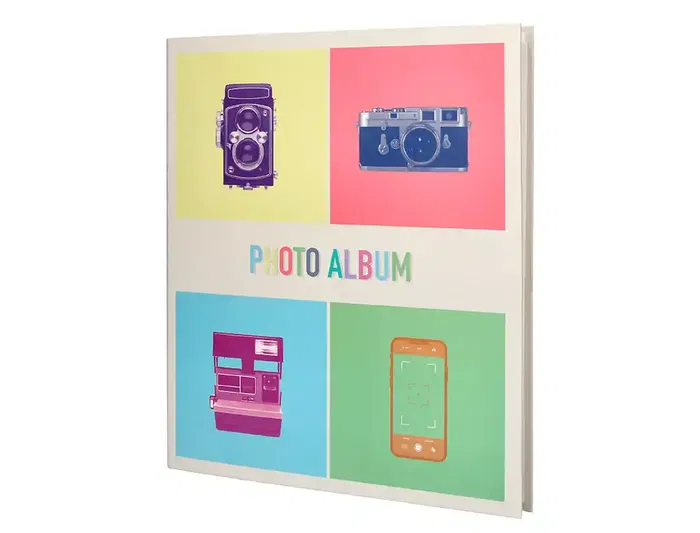 Liderpapel Álbum de Fotos con Anillas y 20 Hojas Autoadhesivas - Medidas 325x270mm