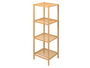 Berilo Estanteria Bambu 4 Estantes Marron 108x35x33cm (Set de 2)