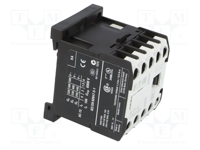 EATON ELECTRIC Contactor DILER 4-polar 230VAC 6A