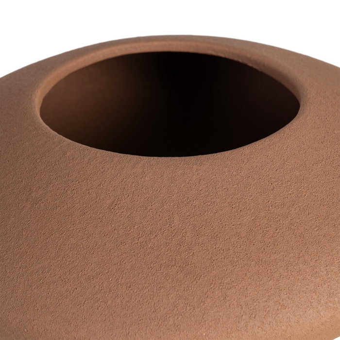 Centro Mesa Marrón Cerámica Decoración 30 X 30 X 11 cm