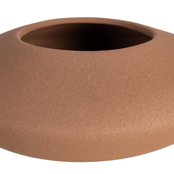 Centro Mesa Marrón Cerámica Decoración 30 X 30 X 11 cm