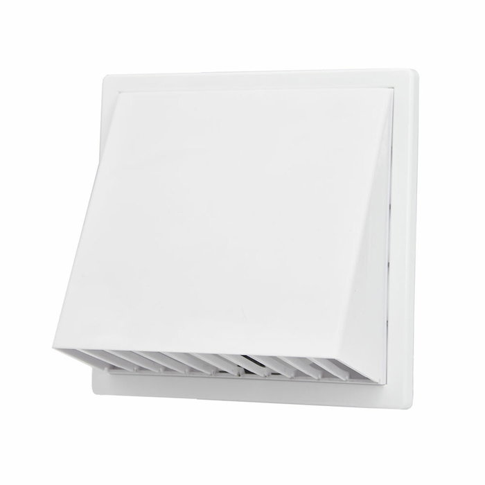 Edm Rejilla de ventilación con campana ABS ø 100mm blanca