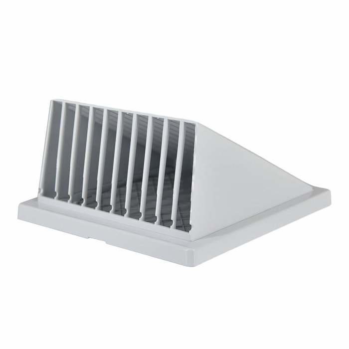 Edm Rejilla de ventilación con campana ABS ø 100mm blanca
