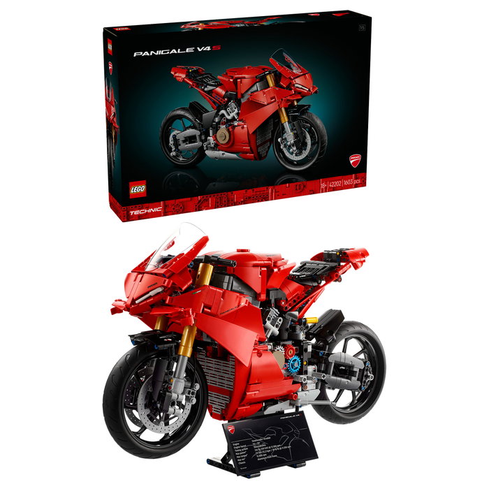 LEGO 42202 Technic Ducati Panigale V4 S Moto de Construcción para Adultos - 1604 Piezas - Modelo Réplica de Motorrad LEGO 42202 Technic Ducati Panigale V4 S Moto de Construcción para Adultos - 1604 Piezas - Modelo Réplica de Motorrad