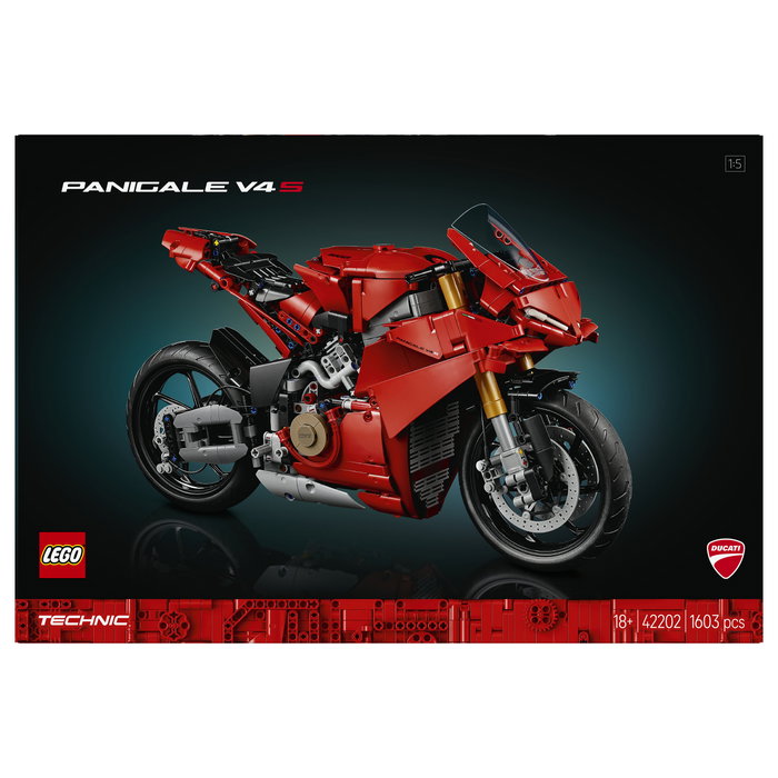 LEGO 42202 Technic Ducati Panigale V4 S Moto de Construcción para Adultos - 1604 Piezas - Modelo Réplica de Motorrad LEGO 42202 Technic Ducati Panigale V4 S Moto de Construcción para Adultos - 1604 Piezas - Modelo Réplica de Motorrad