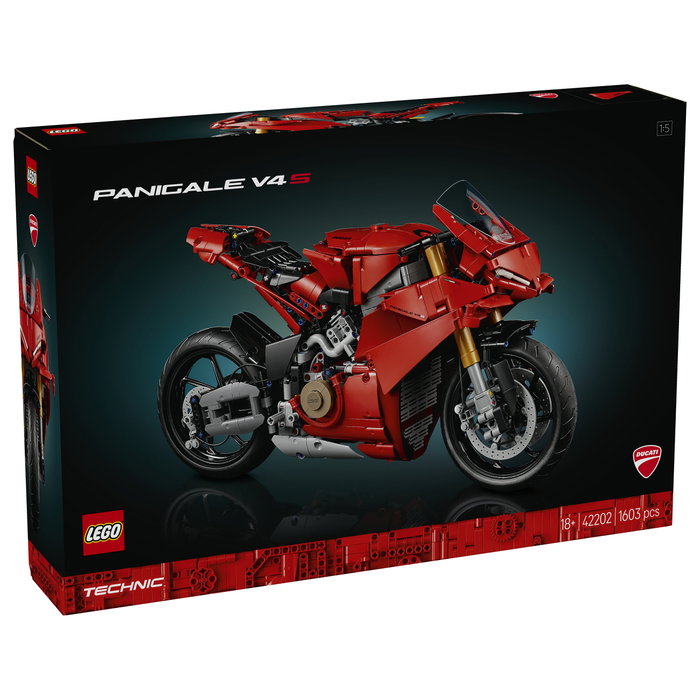 LEGO 42202 Technic Ducati Panigale V4 S Moto de Construcción para Adultos - 1604 Piezas - Modelo Réplica de Motorrad LEGO 42202 Technic Ducati Panigale V4 S Moto de Construcción para Adultos - 1604 Piezas - Modelo Réplica de Motorrad