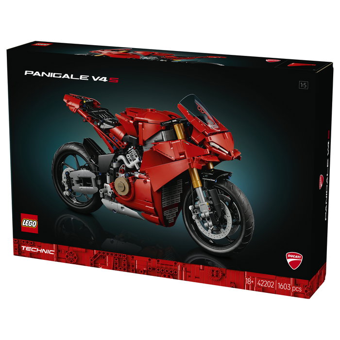 LEGO 42202 Technic Ducati Panigale V4 S Moto de Construcción para Adultos - 1604 Piezas - Modelo Réplica de Motorrad LEGO 42202 Technic Ducati Panigale V4 S Moto de Construcción para Adultos - 1604 Piezas - Modelo Réplica de Motorrad